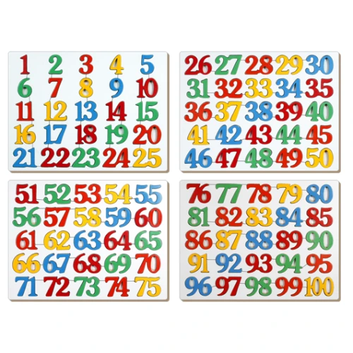 AL-40 Number Inset Puzzle 1-100